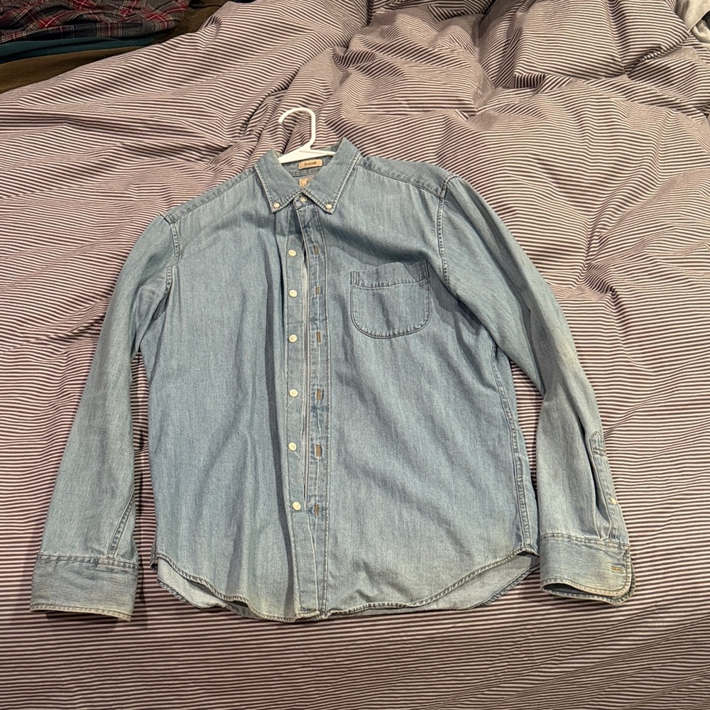 J. Crew Casual Light Blue Button Down Shirt